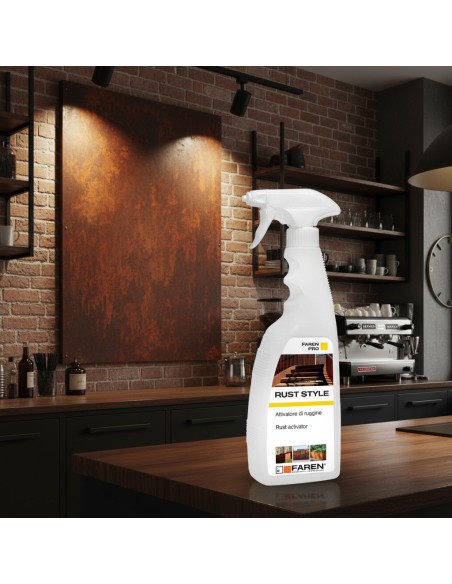 FAREN Rust Style Attivatore Ruggine Effetto Corten Su Superfici Ferrose 750 ml