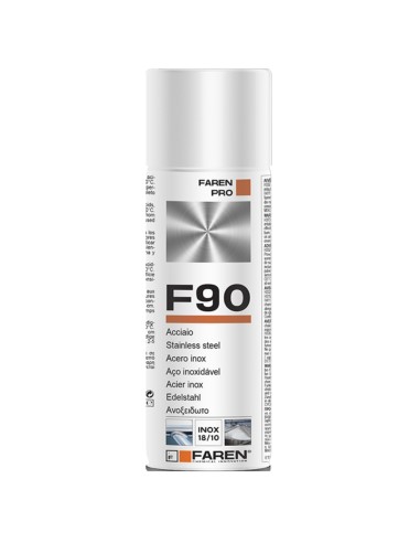 Faren F90 Acciaio Inox Spray Per Trattamento Metalli Anticorrosivo 400 ml
