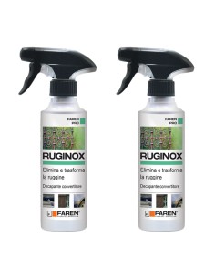 Faren RUGINOX Spray Convertitore Di Ruggine Rimuove Ossidazioni 250 ml 2 Pezzi