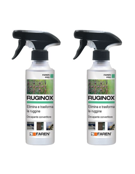 Faren RUGINOX Spray Convertitore Di Ruggine Rimuove Ossidazioni 250 ml 2 Pezzi