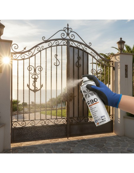 Faren F90 Acciaio Inox Spray Per Trattamento Metalli Anticorrosivo 400 ml 3 Pezzi