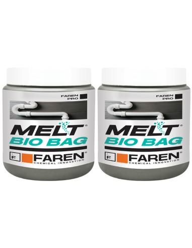 Faren MELT BIO BAG Trattamento Per Scarichi e Fosse Biologiche 300 gr. 2 Pezzi