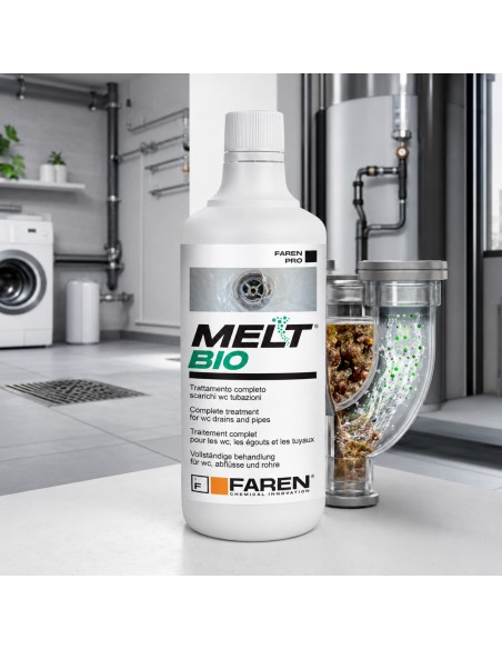 Faren MELT BIO BAG Trattamento Biologico Per Scarichi E Tubazioni 1 Litro