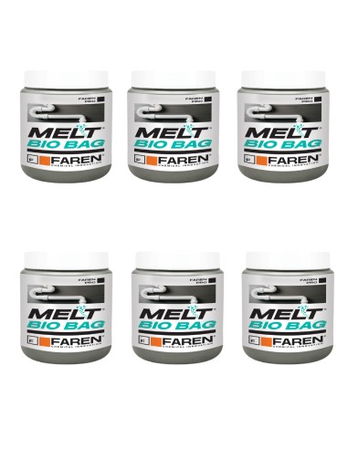 Faren MELT BIO BAG Trattamento Per Scarichi e Fosse Biologiche 300 gr. 6 Pezzi