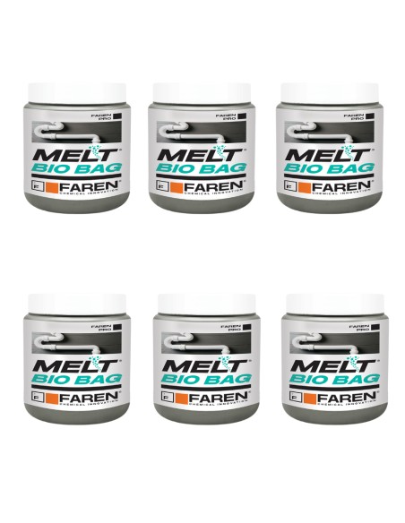 Faren MELT BIO BAG Trattamento Per Scarichi e Fosse Biologiche 300 gr. 6 Pezzi