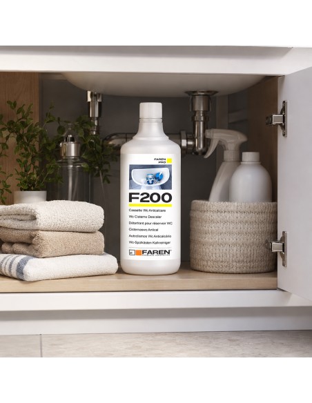 FAREN F200 Disincrostante Anticalcare Per Cassette WC 1 LT 2 Pezzi