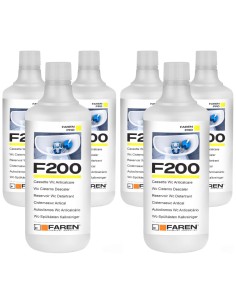 FAREN F200 Disincrostante Anticalcare Per Cassette WC 1 LT 6 Pezzi