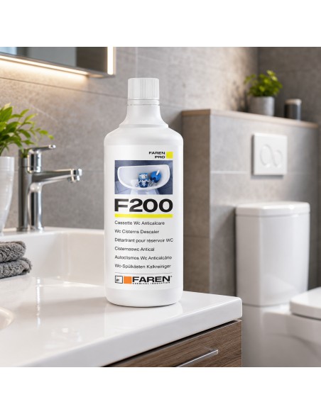 FAREN F200 Disincrostante Anticalcare Per Cassette WC 1 LT 6 Pezzi