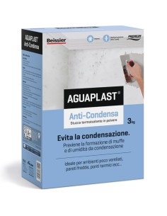 AGUAPLAST ANTICONDENSA Stucco Termoisolante E Anti-Muffa 3 Kg