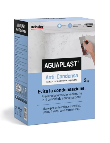AGUAPLAST ANTICONDENSA Stucco Termoisolante E Anti-Muffa 3 Kg