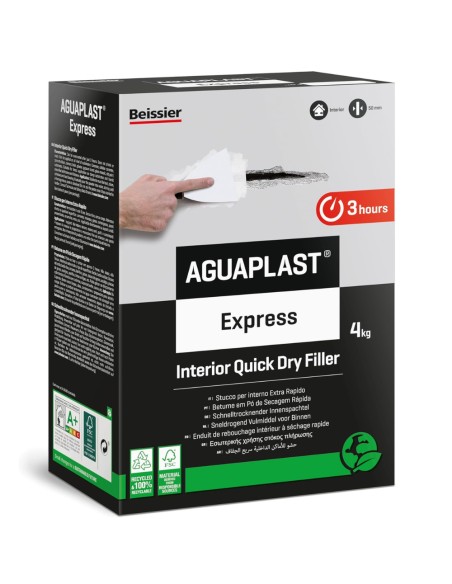 AGUAPLAST EXPRESS Stucco In Polvere Extra Rapido Per Ambienti Umidi 4 Kg