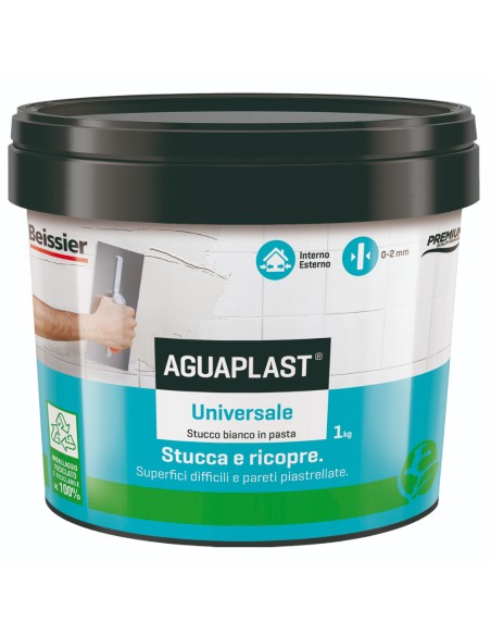 AGUAPLAST UNIVERSALE Stucco Pronto All'Uso Per Qualsiasi Superficie 1 Kg