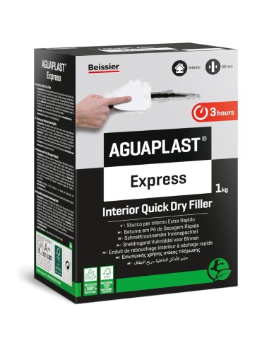 AGUAPLAST EXPRESS Stucco In Polvere Extra Rapido Per Ambienti Umidi 1 Kg