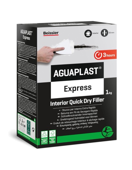 AGUAPLAST EXPRESS Stucco In Polvere Extra Rapido Per Ambienti Umidi 1 Kg