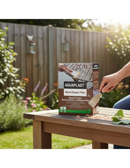 AGUAPLAST WOOD REPAIR FILLER Stucco Riempitivo Per Legno 1 Kg