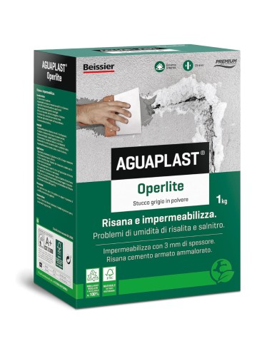 AGUAPLAST OPERLITE Stucco Impermeabile Risanante In Polvere