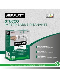 AGUAPLAST OPERLITE Stucco Impermeabile Risanante In Polvere 2