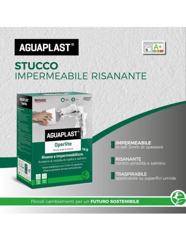 AGUAPLAST OPERLITE Stucco Impermeabile Risanante In Polvere