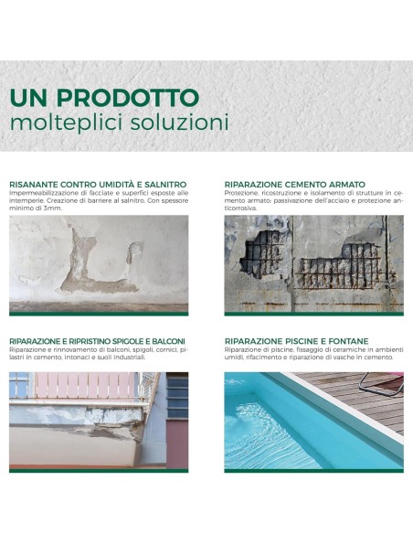 AGUAPLAST OPERLITE Stucco Impermeabile Risanante In Polvere