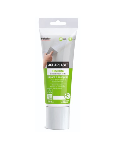 AGUAPLAST FIBERLITE Stucco Per Crepe Dinamiche E Cavillature Finitura Liscia 200 ml