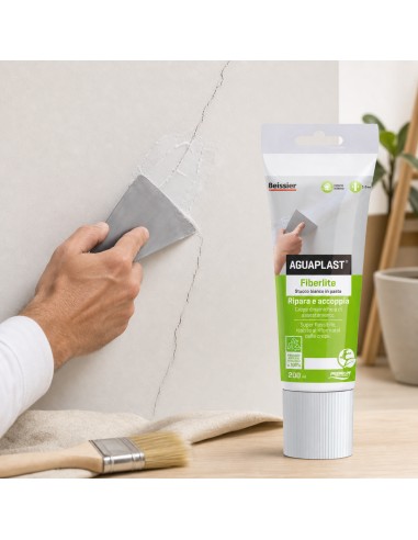AGUAPLAST FIBERLITE Stucco Per Crepe Dinamiche E Cavillature Finitura Liscia 200 ml