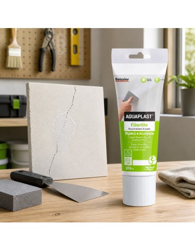 AGUAPLAST FIBERLITE Stucco Per Crepe Dinamiche E Cavillature Finitura Liscia 200 ml