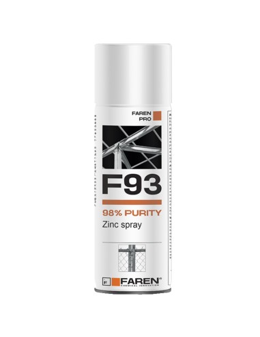 FAREN F93 Zinco Spray 98% Zincante A Freddo Anticorrosivo Antiruggine 400 ml