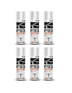 FAREN F93 Zinco Spray 98% Zincante Anticorrosivo Antiruggine 400 ml 6 Pezzi