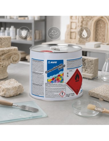 MAPEI Consolidante 8020 Restauro E Consolidamento Pietra Mattoni Intonaci 10 kg