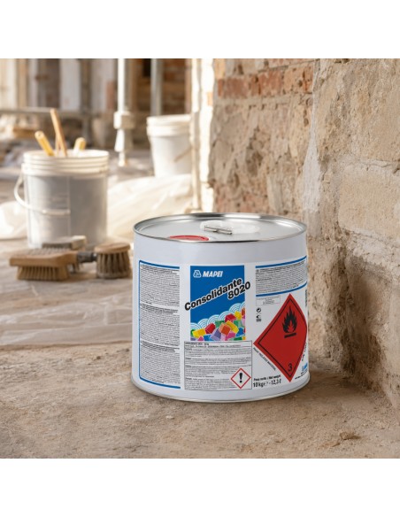 MAPEI Consolidante 8020 Restauro E Consolidamento Pietra Mattoni Intonaci 10 kg