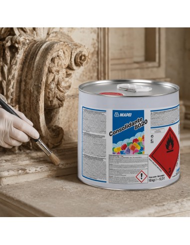 MAPEI Consolidante 8020 Restauro E Consolidamento Pietra Mattoni Intonaci 10 kg