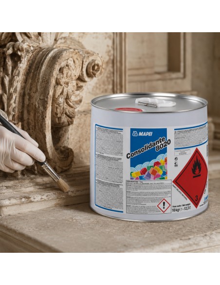 MAPEI Consolidante 8020 Restauro E Consolidamento Pietra Mattoni Intonaci 10 kg