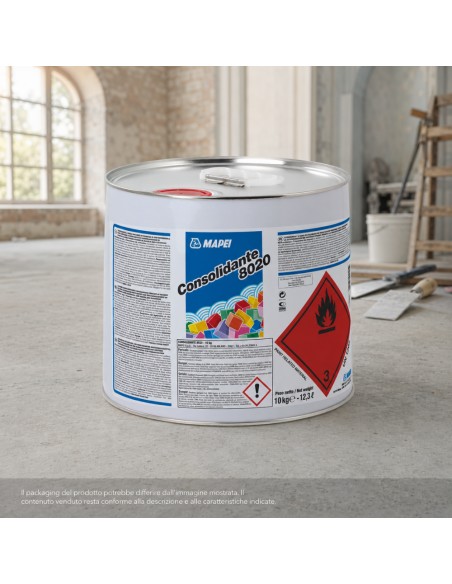 MAPEI Consolidante 8020 Restauro E Consolidamento Pietra Mattoni Intonaci 10 kg