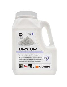 Faren DRY UP Polvere Assorbente Ecologica Ideale Per Olio, Vernici, Acidi 900gr.