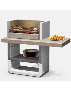 Barbecue Agadir Legna Carbonella 125 x 64 x 110,5 cm In Calcestruzzo