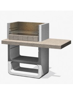 Barbecue Agadir Legna Carbonella 125 x 64 x 110,5 cm In Calcestruzzo 2