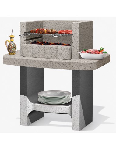 Barbecue Siena-Lm a Carbonella 78 x 55 x 94,1 cm In Calcestruzzo