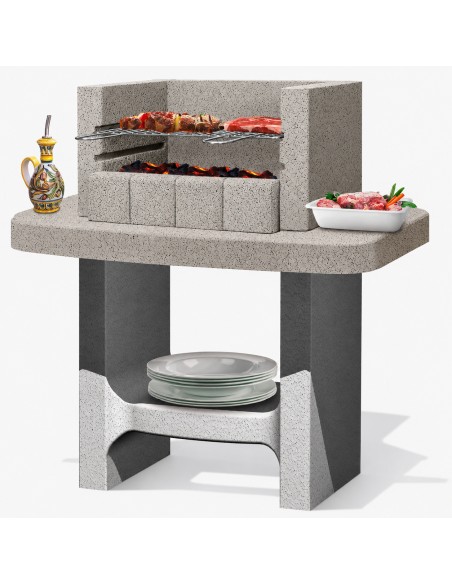 Barbecue Siena-Lm a Carbonella 78 x 55 x 94,1 cm In Calcestruzzo