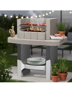 Barbecue Siena-Lm a Carbonella 78 x 55 x 94,1 cm In Calcestruzzo 2
