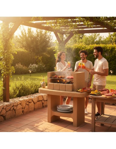 Barbecue Siena-Lm a Carbonella 78 x 55 x 94,1 cm In Calcestruzzo
