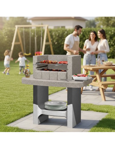 Barbecue Siena-Lm a Carbonella 78 x 55 x 94,1 cm In Calcestruzzo