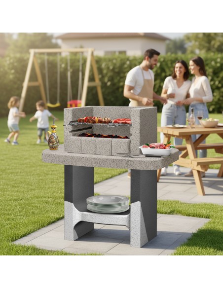 Barbecue Siena-Lm a Carbonella 78 x 55 x 94,1 cm In Calcestruzzo