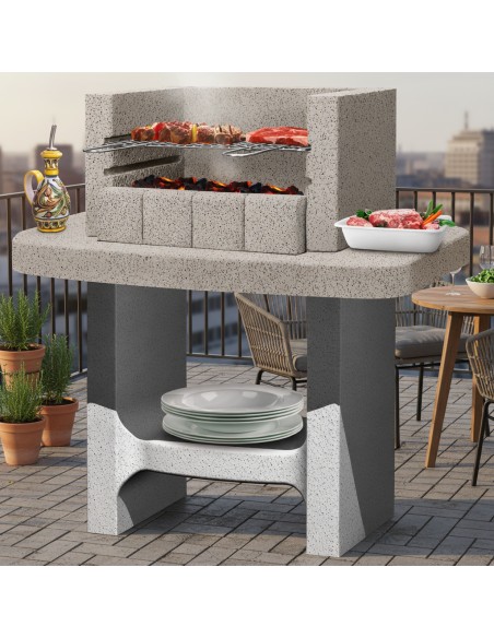 Barbecue Siena-Lm a Carbonella 78 x 55 x 94,1 cm In Calcestruzzo