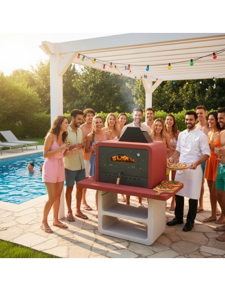 Forno Barbecue Capri Premium Legna Carbonella 114 x 64 x 158 cm 