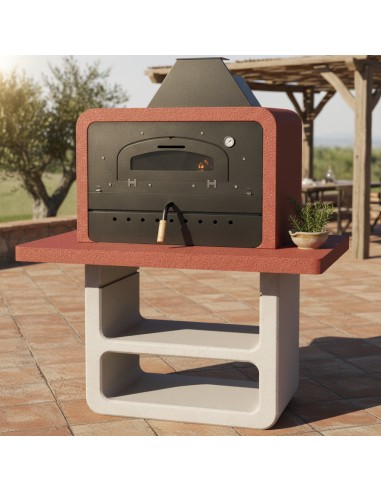 Forno Barbecue Capri Premium Legna Carbonella 114 x 64 x 158 cm 