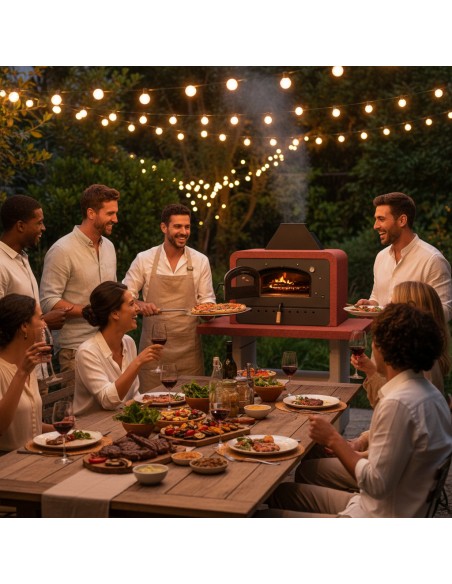 Forno Barbecue Capri Premium Legna Carbonella 114 x 64 x 158 cm 