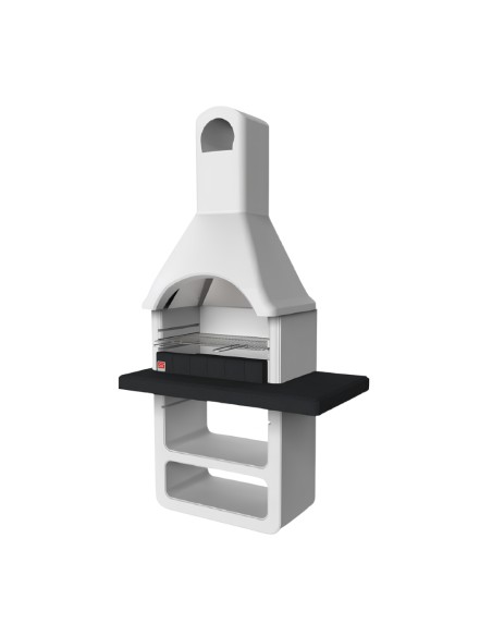 SAROM Barbecue Maribor Legna Carbonella 114 x 64 x 212,5 cm Con Griglia E Base Con Ripiano