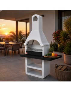 SAROM Barbecue Maribor Legna Carbonella 114 x 64 x 212,5 cm Con Griglia E Base Con Ripiano 2