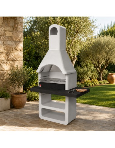 SAROM Barbecue Maribor Legna Carbonella 114 x 64 x 212,5 cm Con Griglia E Base Con Ripiano