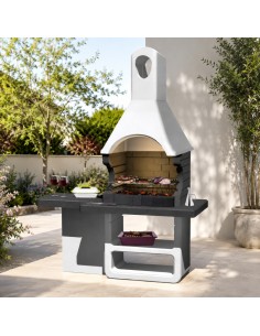 SAROM Barbecue Ulisse Carbonella 170 x 64 x 232 cm Griglia E Ampio Tavolo Laterale 2